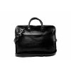 SAJO Černá brašna na notebook z kozí kůže DIPAK