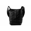 SAJO Černá dámská městská taška z kozí kůže SARIKA _2