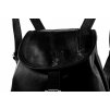 SAJO Černý dámský městský batůžek z kozí kůže MAJA_5