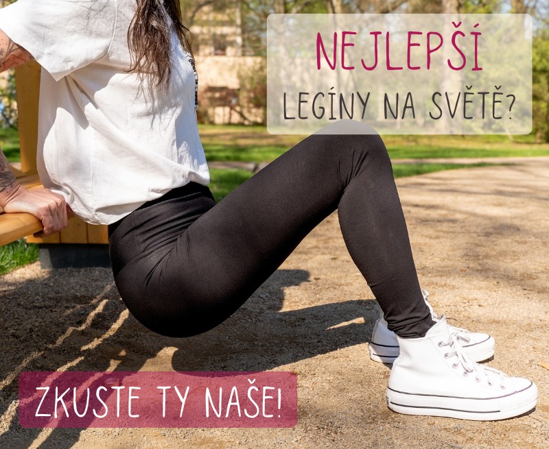 Bavlněné legíny s vysokým pasem - klasické, střední, prodloužené