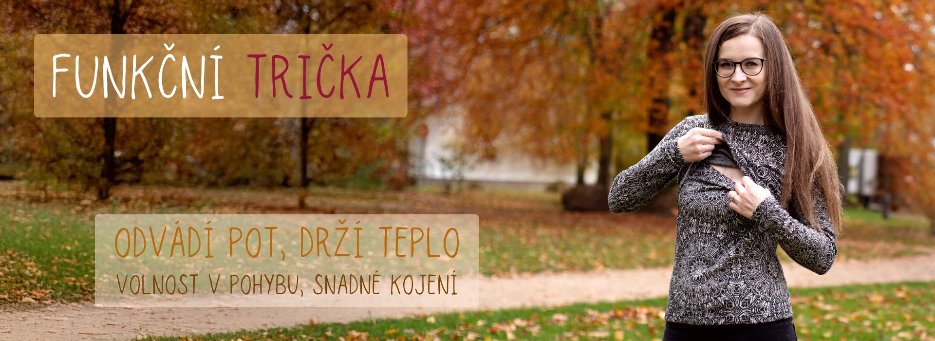 Kojicí funkční trička pro mámy v pohybu