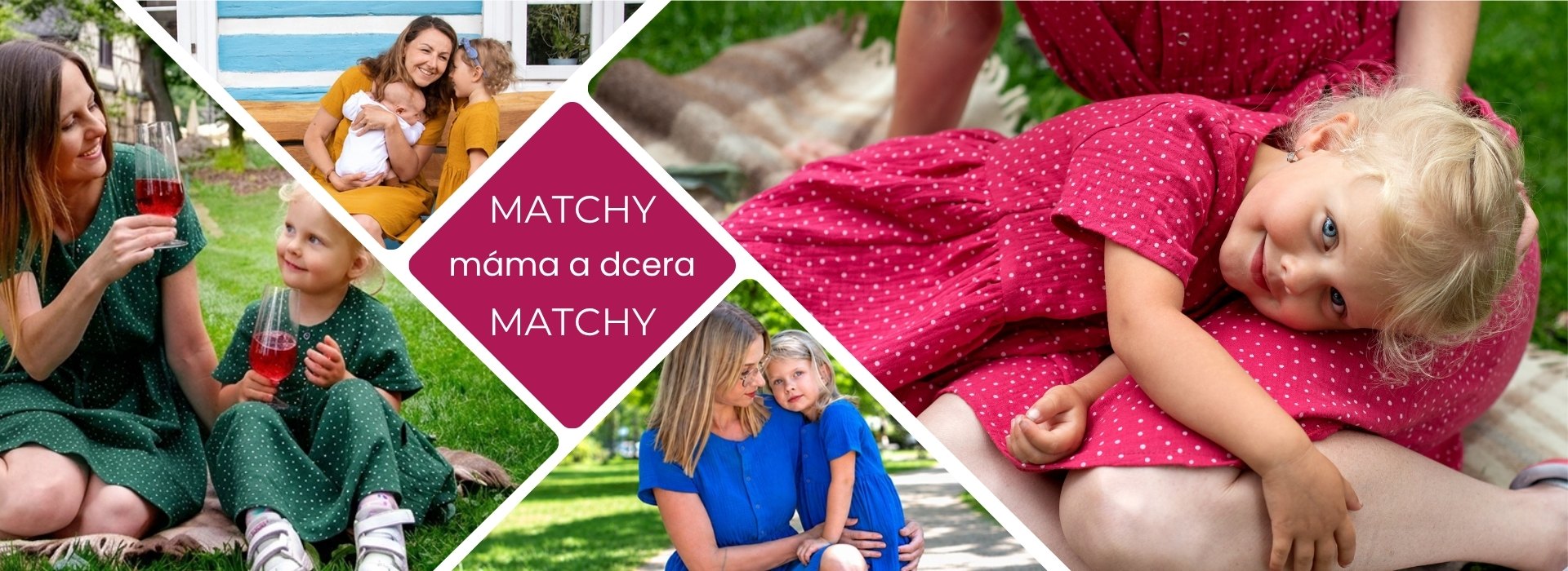 Matchy Matchy sety | Šaty máma a dcera | Jsem máma