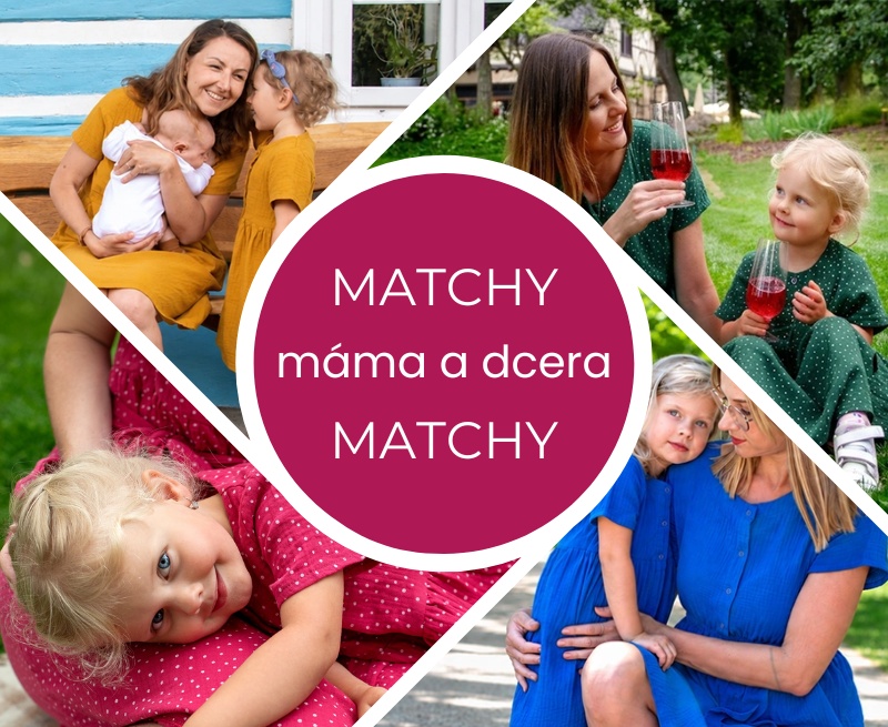 Matchy Matchy sety | Šaty máma a dcera | Jsem máma