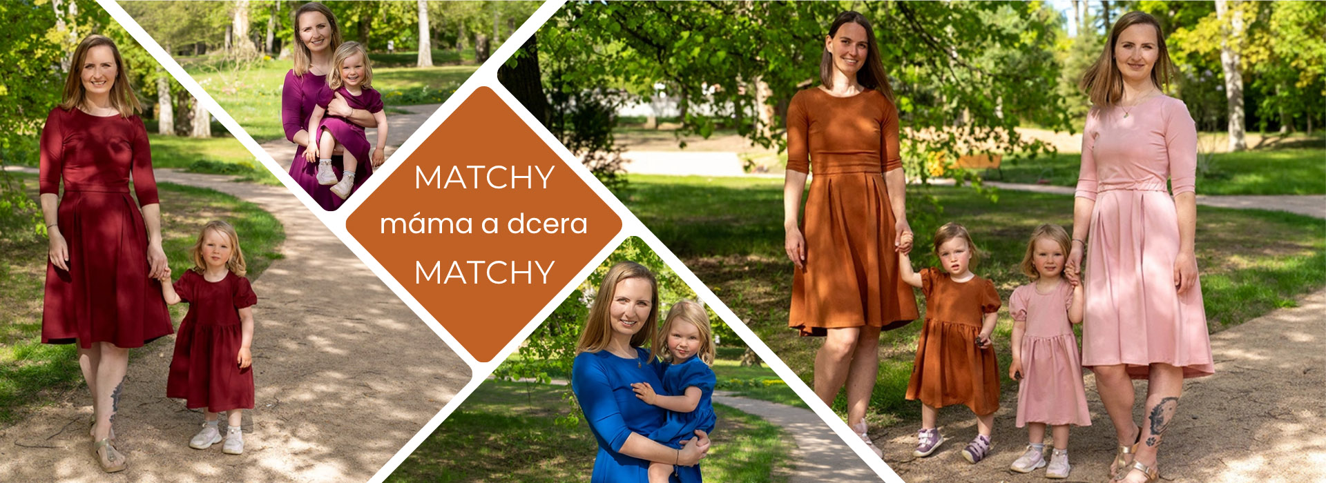 Matchy Matchy sety | Šaty máma a dcera | Jsem máma