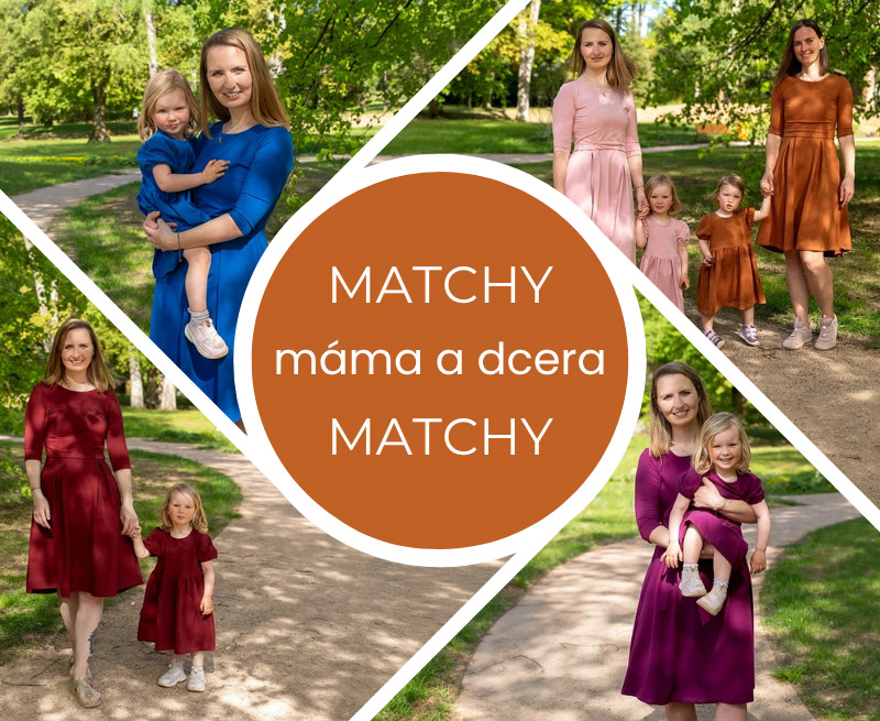 Matchy Matchy sety | Šaty máma a dcera | Jsem máma