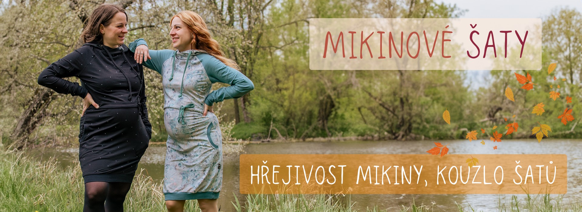 Kojicí mikinové šaty