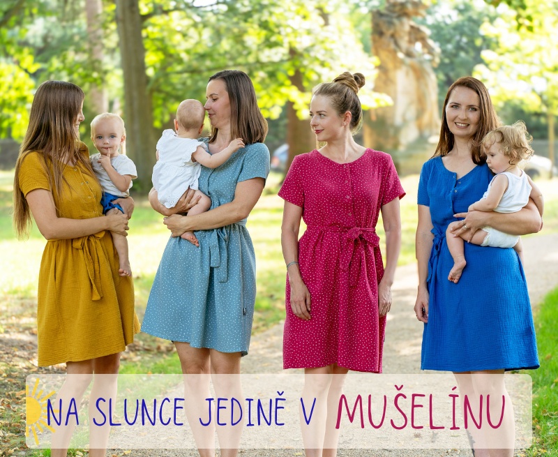 Letní mušelínové šaty - nová kolekce 2025