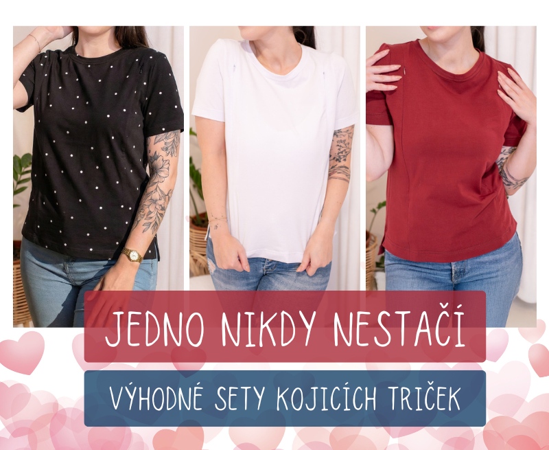 Kojicí trička – výhodný set | Jedno nikdy nestačí