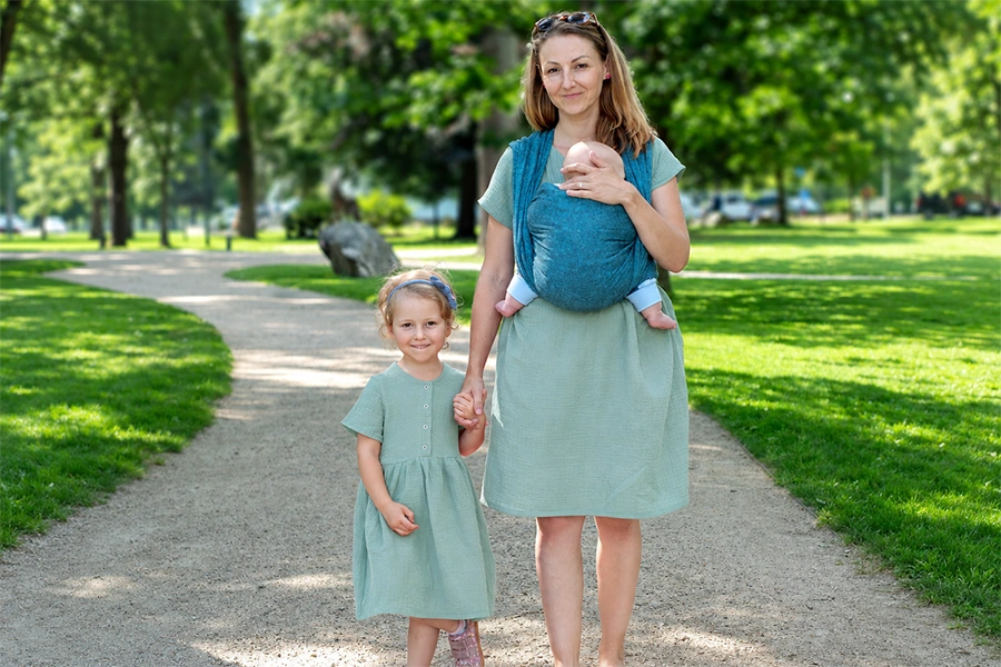 BIO mušelínové šaty Alisha pro maminku | Jsem máma