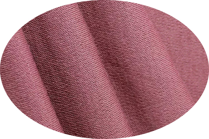 Kojicí tričko Jsem máma, 100% merino, mauve, detail látky