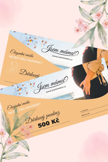 Dárkový poukaz na 500 Kč | Jsem máma