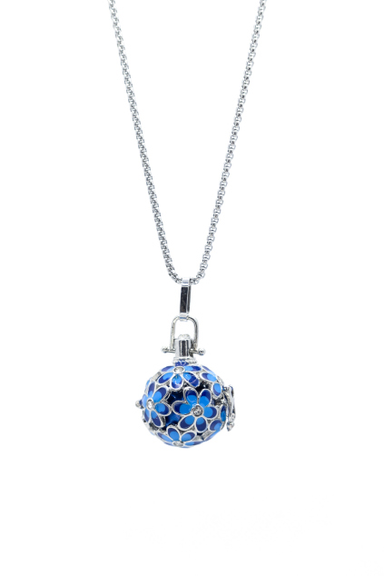 Těhotenská rolnička, Blue Flowers | Jsem máma