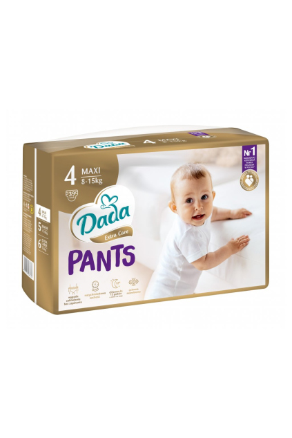 Dada Extra Care Pants 4, MAXI 8 - 15 kg (39 ks) | 8594159081604 | Jsem máma