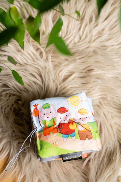 Látkové leporelo, klasické pohádky pro nejmenší | pohádka O třech prasátkách | Jsem máma