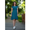 Bambusové kojicí šaty zelené modré na svatbu společenské na křtiny