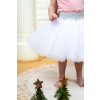 Dětská tylová sukně se třpytkami Bílá