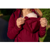 Červená bordó nosící mikina na nošení miminka teplá dlouhá na zimu
