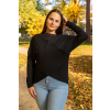 Dámský kojící svetr černý zavinovací bambus