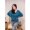 Dámský bambusový zavinovací top – petrolejový xxlarge