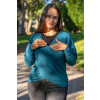 Dámský bambusový zavinovací top – petrolejový xxlarge