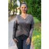 Dámský bambusový zavinovací top – grafitově šedýxxlarge