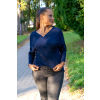 Dámský bambusový zavinovací top – tmavě modrýxxlarge