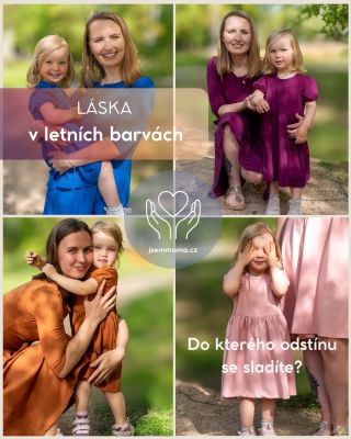 👉 Tyhle šaty říkají: „Patříme k sobě.“ Která barva nejlépe vyjádří VÁS DVĚ? 💞 🔸 Šaty pro maminku TADY 👉...