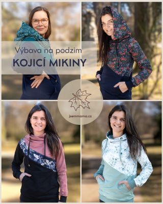 🍂 Kojíte? Je čas připravit se na podzim! Naše mikiny vás zahřejí (tak akorát), dá se v nich kojit i venku a navíc vypadají...