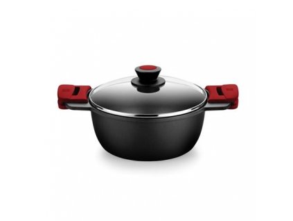 2814 cacerola 20 cm alta premiere negro rojo bra