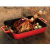 1293 2 lava dokum demir tepsi dikdortgen 22x30 cm kirmizi1395302970