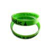 Silikonový náramek zelený
