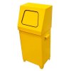 Odpadkový koš s klapkou - žlutý 70 l.