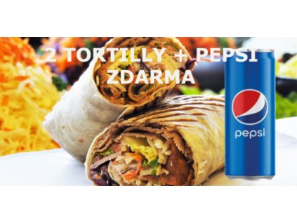 Kebab - 2x tortilla(kebab) + pepsi