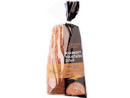 9 - Breadway Tousťáček kváskový žitný 400g (toastový chléb)