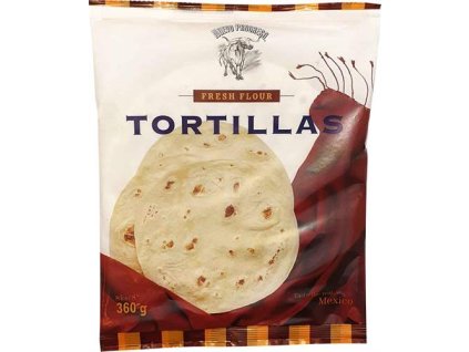 7 - Nuevo Progreso Fresh Flour Tortilla natur 8" 20cm (8x45g) 360g