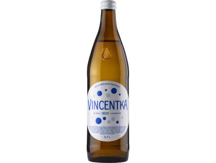 Vincentka Minerální voda perlivá 700ml sklo