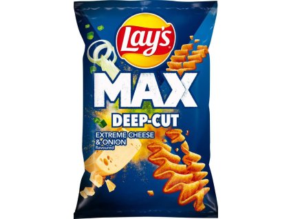 5 - Lay's Chipsy Max Deep Cut Cheese & Onion 55g