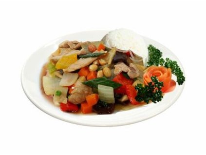 U Koníčka - 7b. Hovězí KUNG PAO s rýží