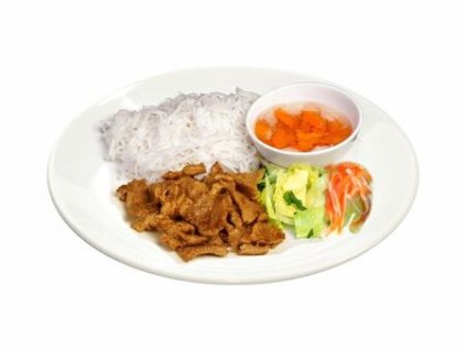 U Koníčka - 4. BUN CHA , grilované vepřové vietnamské maso s rýžovými nudlemi
