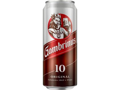Gambrinus Originál 10 Světlé výčepní pivo 500ml plech