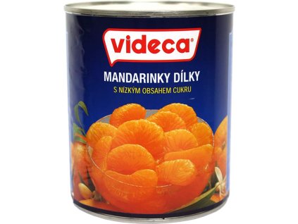 11 - Kompot Videca Mandarinky loupané s nízkým obsahem cukru 840g