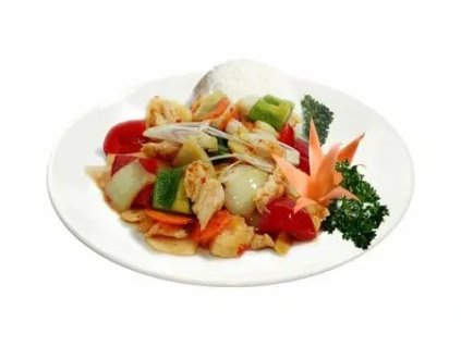 M12. Kuřecí Kung-Pao s rýží