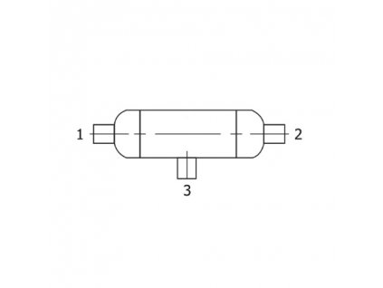 Kondenzační nádoba řady CP3 s vnitřní závitem 1/2" NPT (3x)
