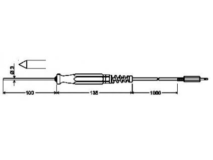 GES 175 Zapichovací sonda s Pt1000/B pro měkká plastická média