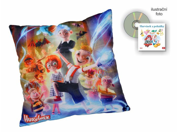 Hurvínek Pillow 30x30, Marionete, +CD audio