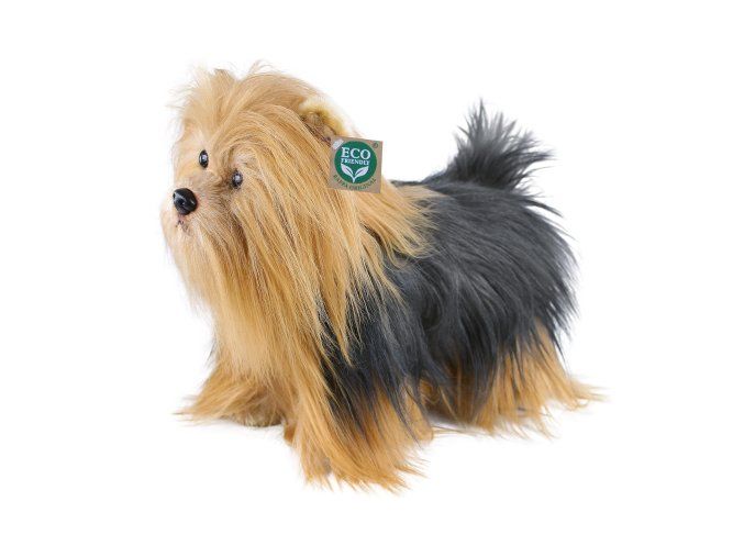 Figurină de pluș Yorkshire Terrier în picioare 30 cm