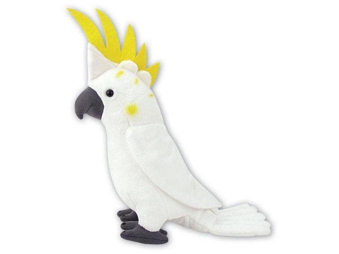 Papagal de pluș cacadu 28 cm - jucării de pluș