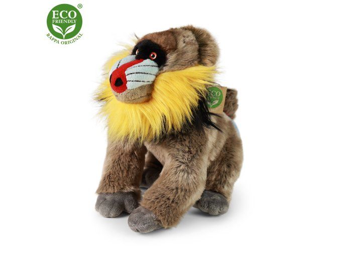 Maimuță de pluș mandril 28 cm - jucării de pluș