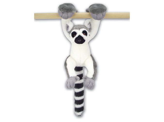 Lemur cu coadă inelată de pluș 30 cm - jucării de pluș
