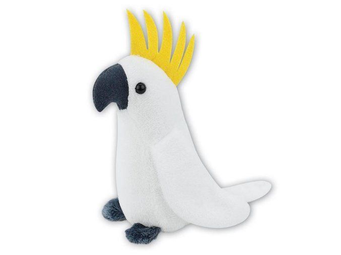 Papagal de pluș cacadu 17 cm - jucării de pluș